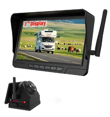 Grundig solar wireless RV backup camera with 7-inch monitor