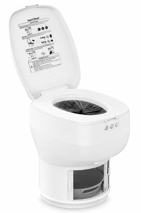 Modiwell Elite R1808 fixed RV dry-flush toilet