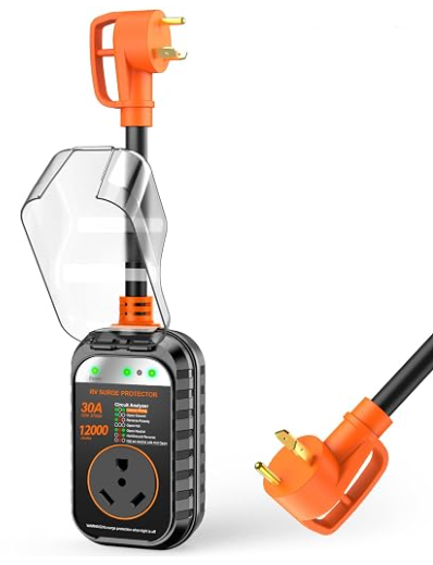 GEARGO 30-amp RV surge protector with circuit analyzer