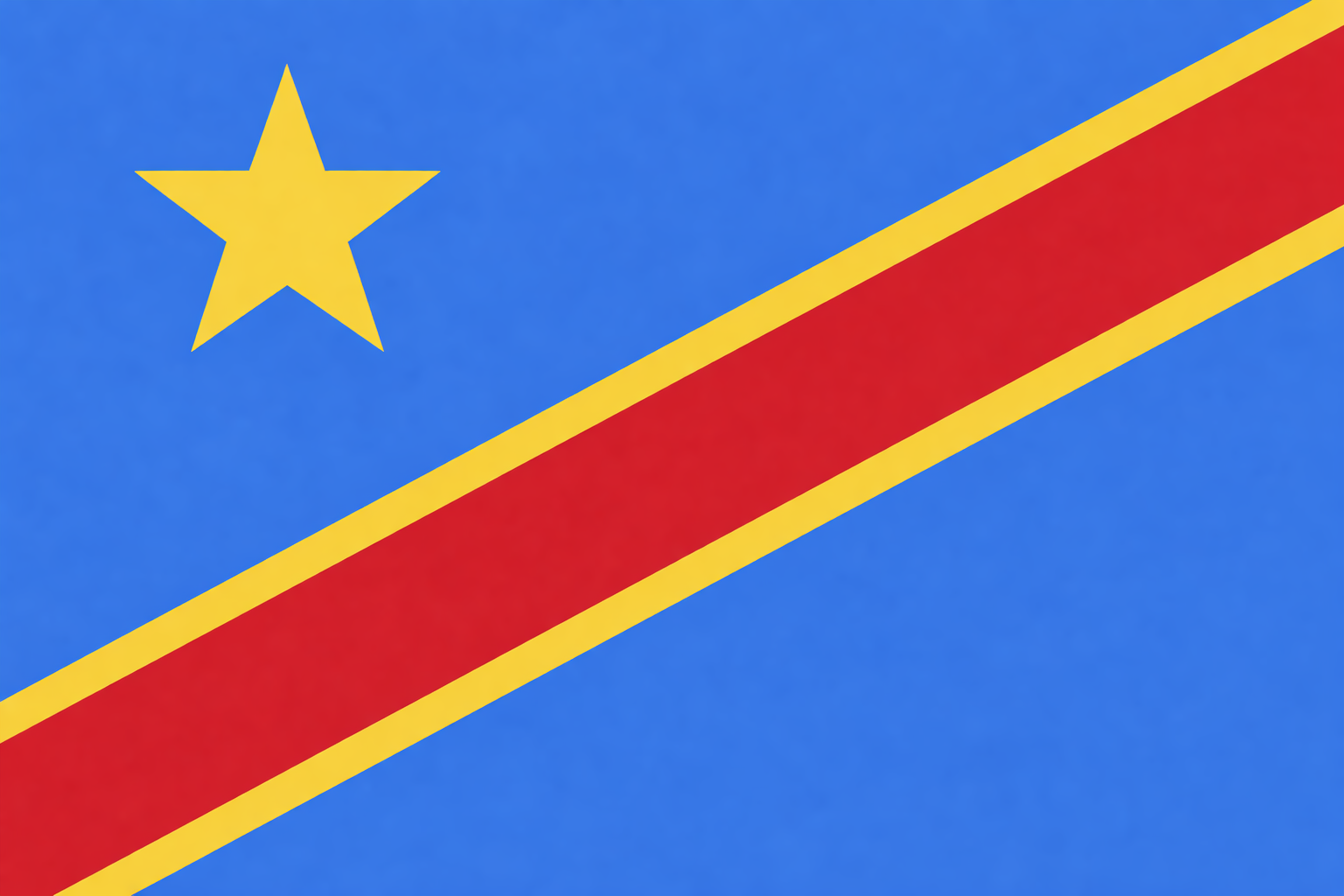 Flag of the Democratic Republic of the Congo