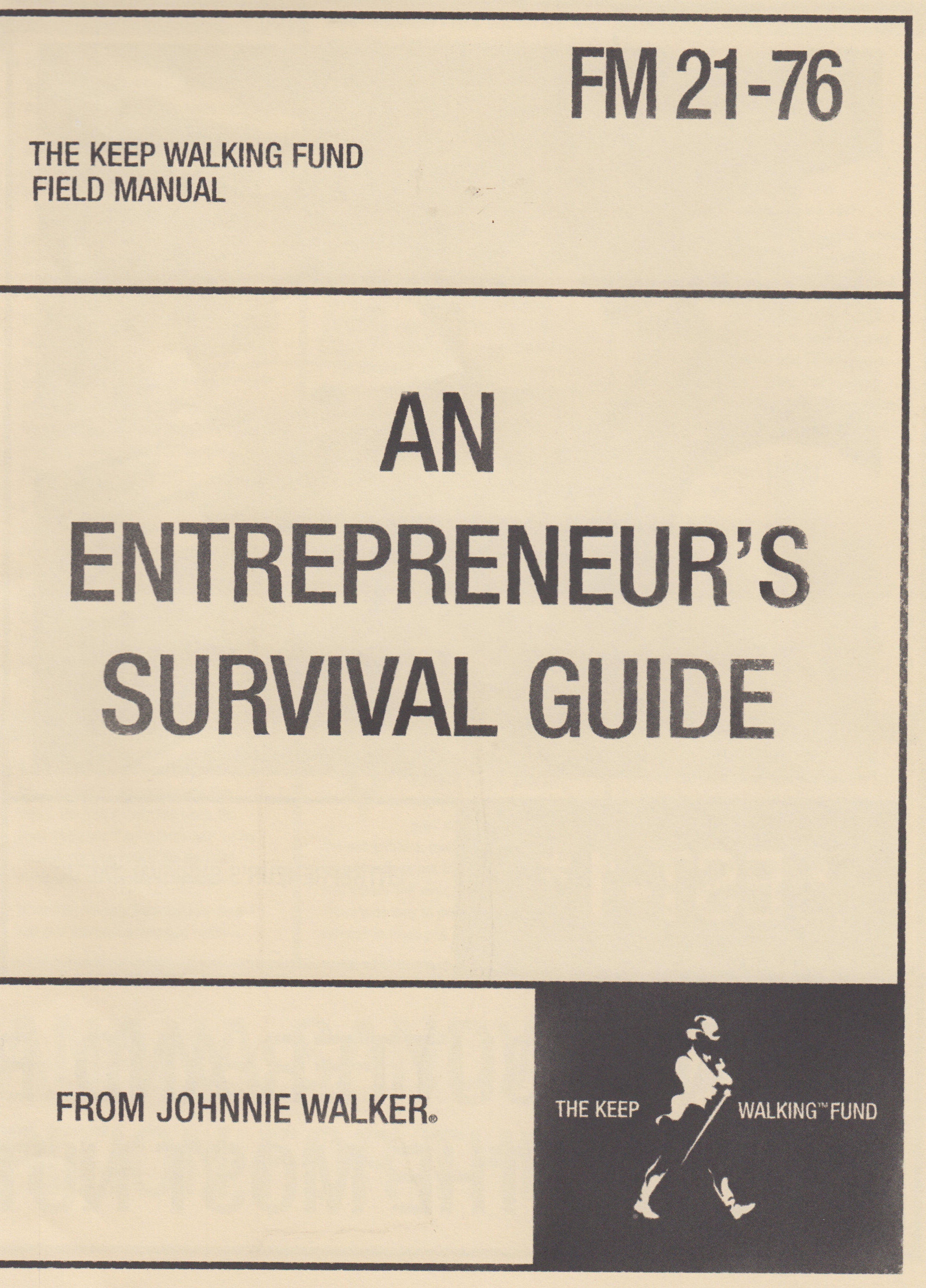 Fast Company February 2001 Johnnie Walker entrepreneur survival guide insert scan 1