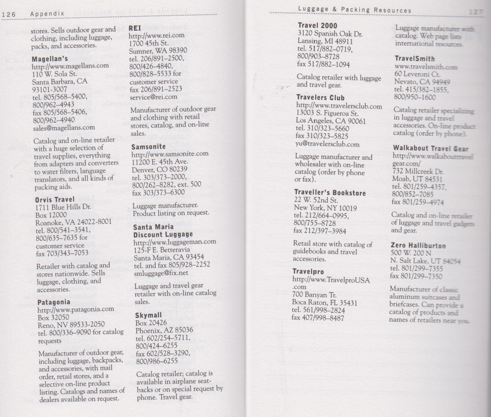 Fodor’s How to Pack Luggage and Packing Resources pages mentioning Walkabout Travel Gear